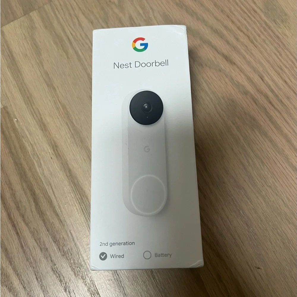 NEW Google Nest Doorbell - (Wired, 2nd Gen) - Wired Video Doorbell Camera Snow